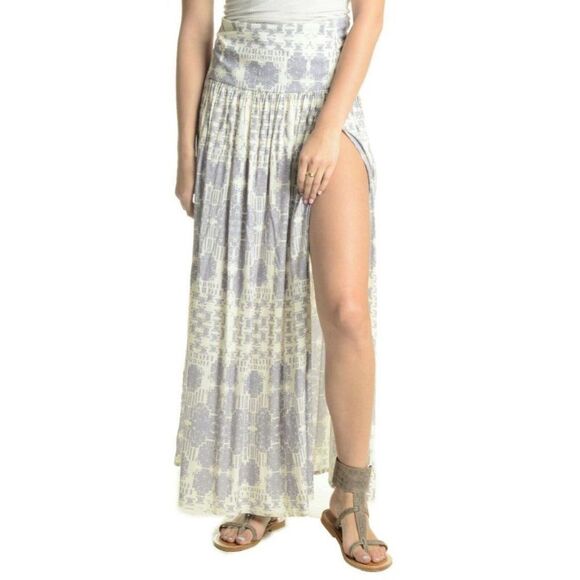 Stillwater Gypsy Maxi Banded Skirt Gray Size XS - Picture 1 of 2